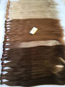 Extensions de cheveux en kératine italienne I-tips pré-collées, 100% cheveux vierges vietnamiens Remy, style ondulé lisse, toutes les couleurs - Product Image 4