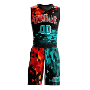 Ensemble d'uniformes de basketball sans manches personnalisés, imprimés par transfert thermique, respirants, à séchage rapide et confortables, pour la vente en gros (avant) - Product Image 5