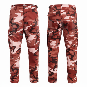 Multi Purpose Custom Design <b>Camouflage</b> <b>Cargo</b> Pants Lightweight Cotton New Style Multi Pocket Slim Fitted Outdoor Trousers Pants - Product Image 4