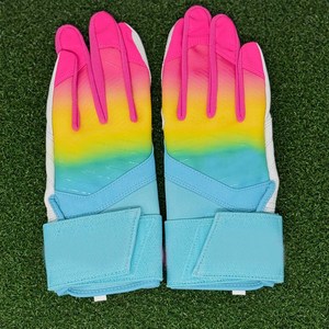Guantes de Bateo de Béisbol Profesionales Multicolores, Alta Destreza, Agarre Reforzado, Palma Reforzada, Equipo de Bateo, Tendencia en el Mercado de EE. UU. y Europa - Product Image 1