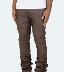 Wholesale Waxed Stacked Casual Pants <b>Men's</b> 2026 Fashion Black Denim Quality Vintage Custom Skinny Fit <b>Jeans</b> for <b>Men</b> - Product Image 5