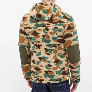 Veste d'hiver surdimensionnée en sherpa pour homme avec intérieur chaud, fermeture éclair intégrale et col montant en polaire, idéale pour l'extérieur, personnalisable - Product Image 2