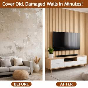 Paneles de Pared 3D con Textura Acanalada, Espuma de PVC para Sala de Estar, Autoadhesivos, Decoración de Paredes Interiores para el Hogar, Fáciles de Instalar - Product Image 3