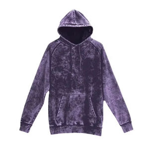 Sudadera con Capucha para Hombre, 400GSM, Teñida con Pigmentos, Corte Holgado, Bordada, Forro Polar Grueso, Estilo Casual Urbano para Invierno - Product Image 1