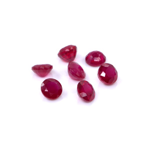 Rubis naturels de Bangkok, ronds calibrés de 6 mm, pierres précieuses de rubis naturelles facettées, prêtes à l'emploi pour la création de bijoux - Product Image 4