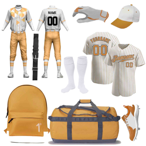 Custom <b>Baseball</b> Team Uniform Set Jersey Pants <b>Cap</b> Belt Socks Gloves Duffel <b>Bag</b> Backpack Sublimated Moisture Wicking Polyester - Product Image 1