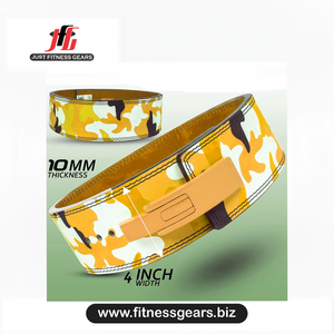 JUST FITNESS GEARS JFG-LLB-2154 Verstellbarer 4 Zoll breiter Gewichthebergürtel aus Rindsleder für den Fitnessbereich, universelle Passform für 1-15 Pfund Belastung - Product Image 6