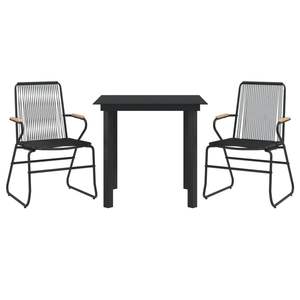 Conjunto de Comedor para Jardín en Negro - Product Image 3