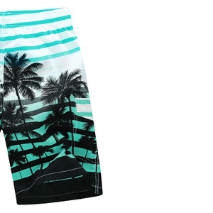 กางเกงชายหาดลำลองผู้ชายรุ่นล่าสุด พิมพ์ลายดิจิทัล เอวยางยืดปานกลาง รับทำโลโก้ตามสั่ง MOQ ต่ำ ป้องกันแบคทีเรีย ยืดหยุ่น ระบายอากาศได้ดี - Product Image 2