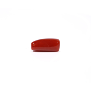Natural Red Coral Oval Cabochon Loose Gemstone 5.16 Carat Certified Wholesale - Product Image 3