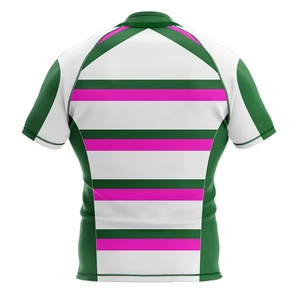 Maillot de rugby respirant très demandé, couleur unie, personnalisable avec nom et numéro d'équipe imprimés - Product Image 4