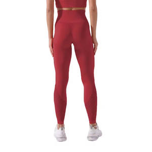 Conjunto de yoga sin costuras de cintura alta para mujer, 2 piezas, top deportivo sin mangas y leggings, traje de entrenamiento para damas con bolsillos - Product Image 4