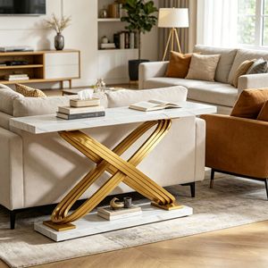 Consolle Moderna di Lusso con Piedi in Legno Regolabili per Casa, Appartamento, Hotel, Magazzino, Ingresso, Bagno - Product Image 1