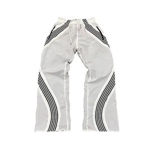 Pantalones Deportivos Holgados de Algodón Terry Personalizados para Hombre, 430 g/m², Diseño con Tirantes, Estampado Serigrafiado, Pierna Recta y Ancha - Product Image 5