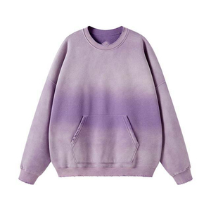 Sweat-shirt à col rond en molleton marron surdimensionné pour homme, manches raglan, pull décontracté, couleur unie, style tricoté pour l'automne - Product Image 3