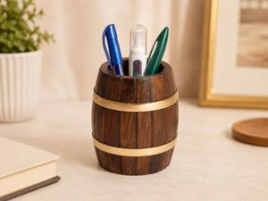 Organizador de Escritorio de Madera para Uso Diario, Organizador de Bolígrafos de Madera de Inspiración Vintage, Hermoso Porta Bolígrafos de Madera, Regalo para Oficina - Product Image 2