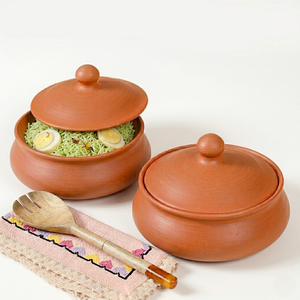 Traditional Japanese Terracotta Clay Serving Bowls and Lids Eco-Friendly Cookware Sets for Hot Meals <b>Stews</b> Curries <b>Pots</b> - Product Image 1