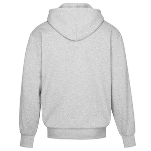 Sudadera con Capucha Gris para Hombre, Cierre de Cremallera, Corte Regular, Informal, de Felpa, Algodón Ecológico, Impresión por Descarga, Ropa de Invierno - Product Image 2