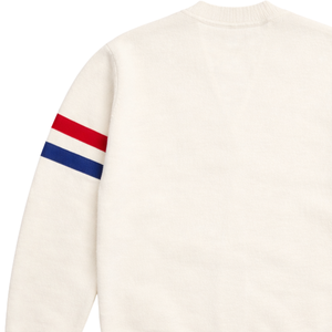 Logos brodés sur des pulls à col en V de haute qualité pour les sororités/fraternités/écoles/collèges/universités, logos sur des cardigans tricotés. - Product Image 6
