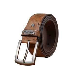 Cinturón Retro Casual de Cuero PU Marrón con Hebilla Metálica para Hombre y Mujer, Apto para Uso Diario y para Todas las Estaciones - Product Image 1