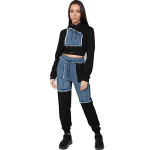 Conjuntos Deportivos 2 en 1 para Mujer con Logotipo Personalizado, Diseño Casual con Patrón Sólido, Tela Transpirable para la Temporada de Primavera - Precio de Fábrica - Product Image 1