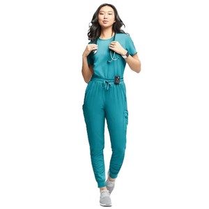 Custom Logo Unisex Nurse Scrub <b>Set</b> Surgical Medical Uniform <b>Doctor</b> Hospital Scrubs Top with Jogger Pants - Product Image 1