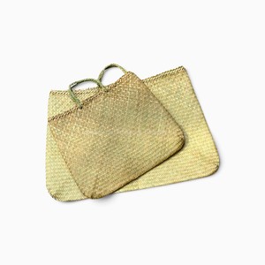 Bolsa de mano de paja trenzada al por mayor para exportación, estilo Maori, de lino, para playa, todos los tamaños, artesanía de fábrica original - Product Image 2
