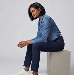 Women <b>Denim</b> Jean Crop <b>Jacket</b> Fashion Wear <b>Denim</b> <b>Cropped</b> <b>Jackets</b> Ladies Streetwear Vintage Style Jeans Short <b>Jacket</b> Women's - Product Image 3