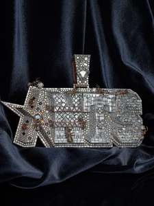 Luxury Gold Plated Star Moissanite Pendant 925 <b>Silver</b> Themed <b>Charm</b> Party Jewelry Women's - Product Image 1