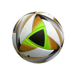 Ballon de football thermocollé en PU taille 5, blanc, bleu, violet, noir, pour matchs professionnels et entraînements - Product Image 3