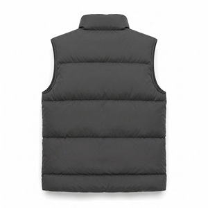 Gilet matelassé léger pour homme, sans manches, imperméable, avec fermeture éclair, vêtement d'extérieur décontracté pour l'hiver - Product Image 2