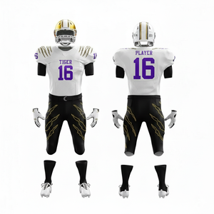 Premium Mesh Side <b>Panel</b> American Football Uniform for Clubs Wholesale OEM Customization New American Football Jerseys Stitched - Product Image 1