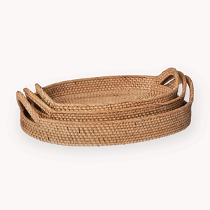 Bandeja de Almacenamiento de Ratán de Diseño Personalizado, Bandeja de Servir de Ratán Natural Hecha a Mano, Precio de Fábrica - Product Image 6