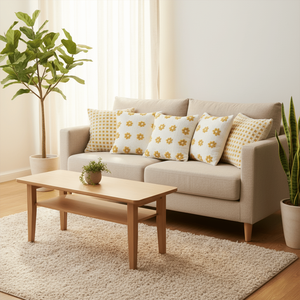 SOGA 5PC Home Decor Set Sunshine Polka Dot Bliss Pillowcase Retro Daisy Chain <b>Decorative</b> <b>Pillow</b> Cover Seat Cushions <b>Pillows</b> - Product Image 3