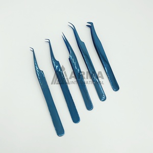 แหนบต่อขนตาปลายตรง 45 องศา สีฟ้าพลาสม่า แข็งแรง ปลายเรียบ แม่นยำ ผลิตจากสแตนเลสสตีล - Product Image 5