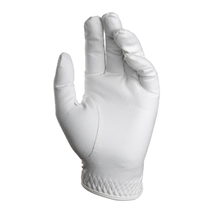 OEM ODM Custom Men Golf Gloves White Genuine Sheepskin Leather Adjustable Wrist <b>Strap</b> Breathable Sport - Product Image 1