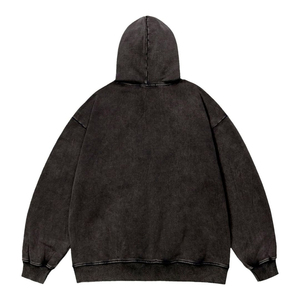 Sweat à capuche oversize pour homme Hip Hop Streetwear 100% fibre de bambou épaisse, grande taille, pull brodé imprimé style urbain - Product Image 3