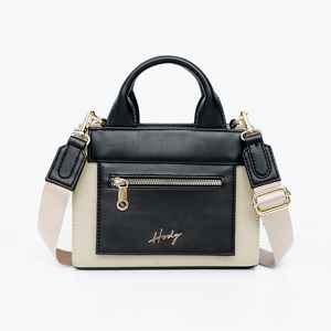 Bolso de Mano Retro de Fábrica, Nuevo Estilo, Contraste de Color, Gran Capacidad, Tipo Cubo, Cuero PU, Costuras a Contraste, Bolsos de Mensajero para Mujer - Product Image 3