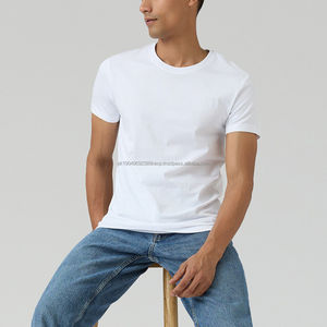 Camisetas de alta calidad para hombre, cuello redondo, lisas, personalizadas con impresión, camisetas básicas de alta calidad para hombre, ropa de gimnasio para hombre. - Product Image 4