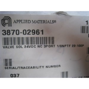 Válvula AMAT 3870-02961 SOL de 3 Puertos 1/8 NPTF 22-100P - Equipo y Piezas de Semiconductores de Confianza de Marca Global - Product Image 4