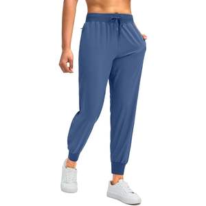 2025 femmes Dusty Blue Joggers vêtements de gymnastique légers avec poches à fermeture éclair pour entraînement décontracté course voyage - Product Image 5