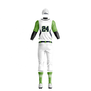 Ensemble de maillots de baseball personnalisés avec impression par sublimation, 100% polyester, antibactérien, ajusté - Product Image 2