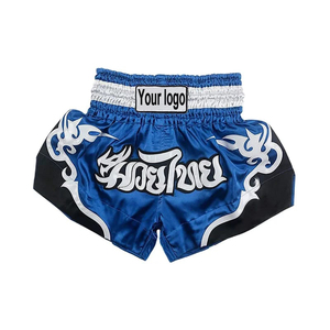 Pantalones Cortos de Boxeo para Mujer y Hombre, Pantalones Cortos de MMA con Bordado, Pantalones de Entrenamiento Profesional de Kickboxing para Niños y Niñas, Pantalones de Muay Thai - Product Image 1