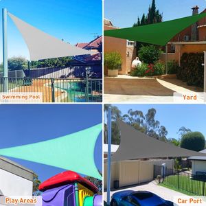 ผ้าใบกันแดด HDPE สีเทาเข้ม ขนาด 12' x 12' x 12' ผ้าใบและตาข่ายกันแดดทันสมัย - Product Image 5