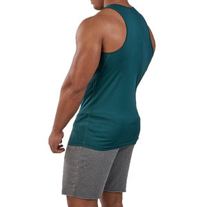 Camiseta sin Mangas para Hombre, Color Sólido, 100% Algodón, Transpirable, de Secado Rápido, Personalizada, para Correr, Hacer Ejercicio, Fitness, Culturismo - Product Image 4