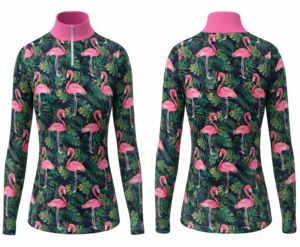 Vêtements de ski pour femmes 2025 avec logo personnalisé, légers, respirants, écologiques, extensibles dans quatre directions, en spandex, polaire, maille, avec trous pour les pouces, longs - Product Image 1