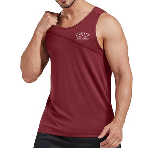Vêtements de sport en gros, débardeur de musculation pour hommes, vêtements de fitness, couleur unie, taille personnalisée, débardeur homme - Product Image 1