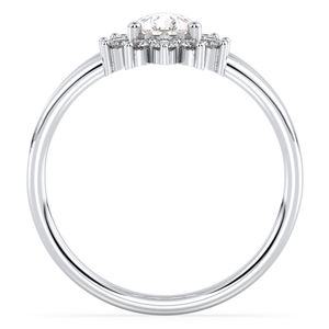 REYES – bague Halo en argent Sterling 925 pour femmes, Design de luxe, Moissanite, haute qualité, cadeau de fiançailles et de mariage, bijoux fins - Product Image 5
