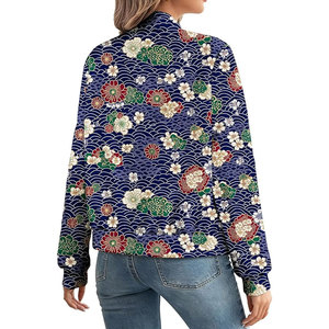 Custom High Quality <b>Womens</b> Sheep Skin Woven Bomber <b>Jackets</b> Long Sleeve Stylish Outerwear for Fashionable Everyday Wear - Product Image 5