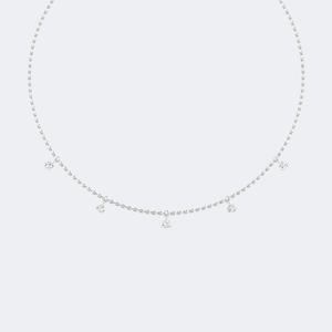 Collier pendentif rond en diamant de 1,00 carat (CTW) en or 14 carats, diamant de laboratoire couleur D VVS, serti à griffes, bijou pour femme - Product Image 6